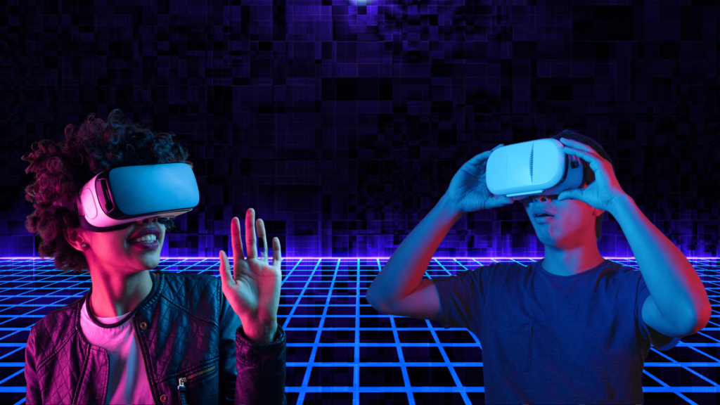 people wearing a VR Headset